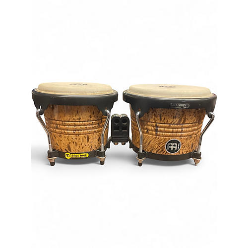 Used MEINL 30th Anniversary Edition Wood Bongo Leopard Burl Bongos