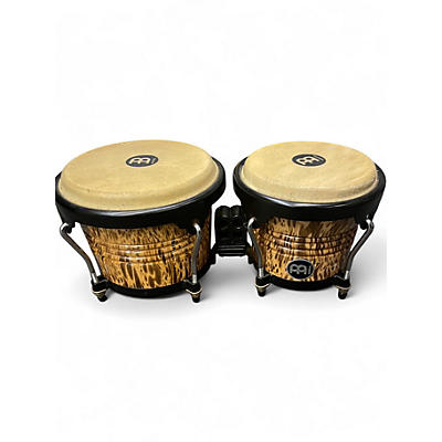 Used MEINL 30th Anniversary Edition Wood Bongo Leopard Burl Bongos