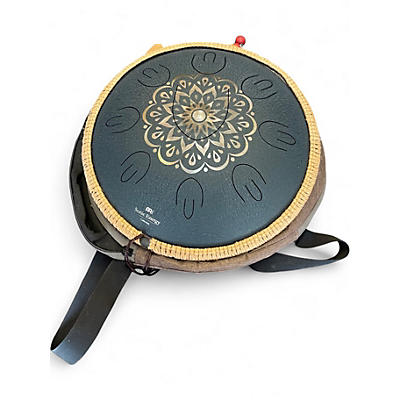 Used MEINL OSTD2NBE Sonic Energy Octave Steel Tongue Drum Blau graviert Steel Drum