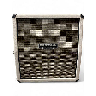 Used MESA/Boogie 1x12 Mini Rectifier Slant Cabinet in White Bronco Guitar Cabinet