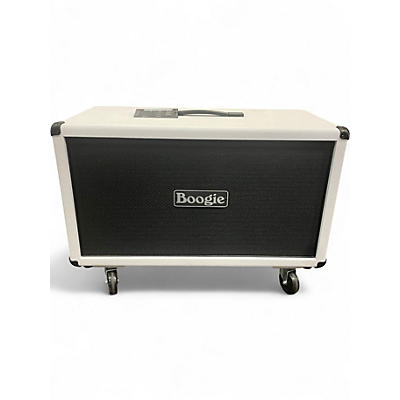 Used MESA/Boogie Horizontal Rectifier 2x12" 120W Hot White Bronco Guitar Cabinet