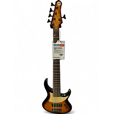 Used MTD 5 STRING BASS Sunburst Electric Bass Guitar