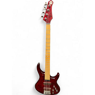 Used MTD KINGSTON 4 Cherry Electric Bass Guitar