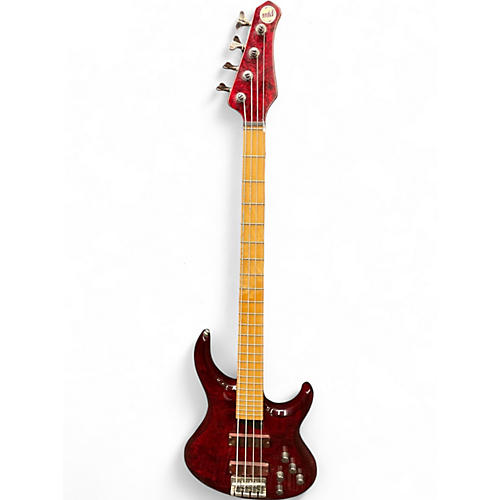 Used MTD KINGSTON 4 Cherry Electric Bass Guitar Cherry