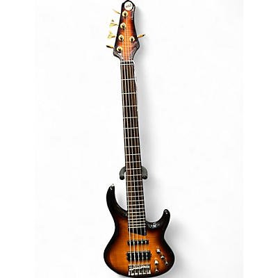 Used MTD KINGSTON 5 STRING  Sunburst Electric Bass Guitar