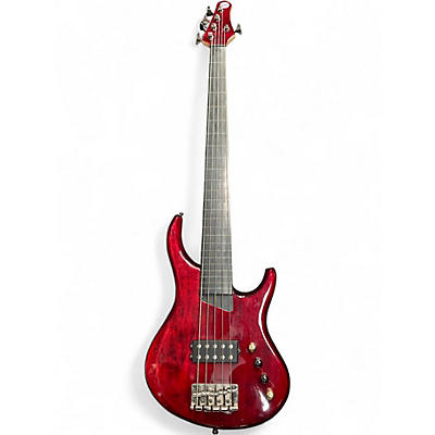 Used MTD KINGSTON ARTIST 5 FRETLESS Sunburst Electric Bass Guitar
