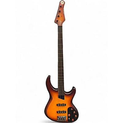 Used MTD KINGSTON SARATOGA DELUXE Caramel Burst Electric Bass Guitar