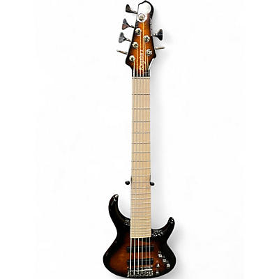 Used MTD Kingston KZ 6 String Tobacco Sunburst Electric Bass Guitar