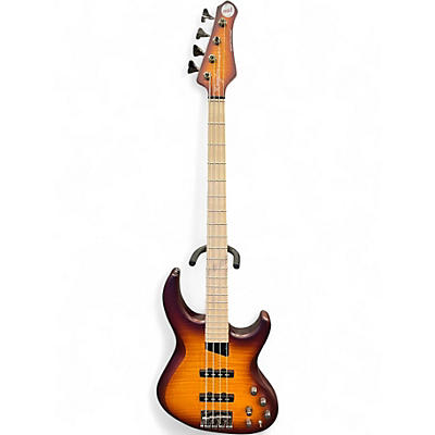 Used MTD Kingston Saratoga Deluxe Deep Cherry Burst Electric Bass Guitar