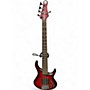 Used MTD Kingston Super-5 Trans Red Electric Bass Guitar Trans Red