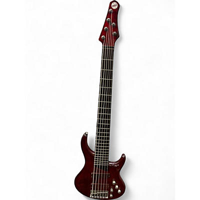 Used MTD Kingston Z 6 Cherry Electric Bass Guitar