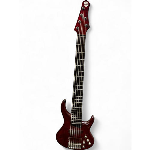 Used MTD Kingston Z 6 Cherry Electric Bass Guitar Cherry