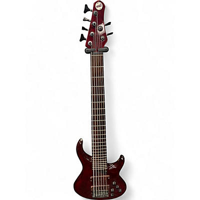 Used MTD Kingston Z 6 String Cherry Electric Bass Guitar