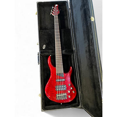 Used MTD Kingston Z5 Bass Guitar Red Electric Bass Guitar