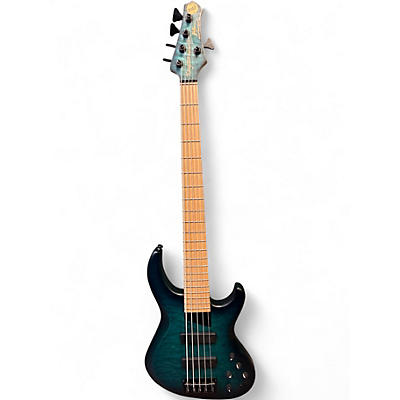 Used MTD MTD Kingston Saratoga Norm Stockton Satin Blue Burst Electric Bass Guitar