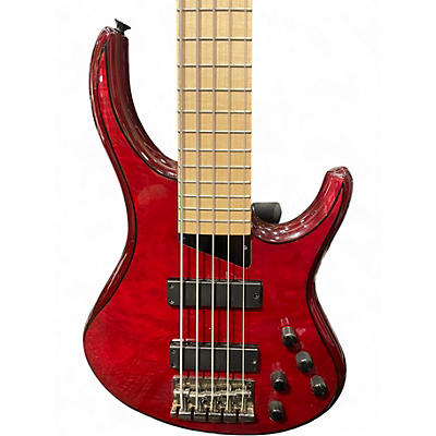 Used MTD kingston z5 red Electric Bass Guitar