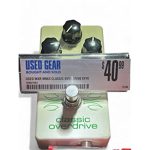 MXR Used MXR M66S Classic Overdrive Effect Pedal