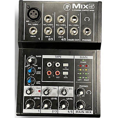 Used Mackie MIX 5 Unpowered Mixer
