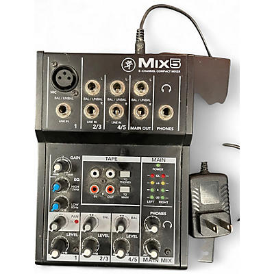 Used Mackie MIX5 COMPACT MIXER Unpowered Mixer