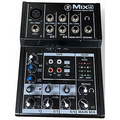 Mackie Used Mackie MIX5 Unpowered Mixer