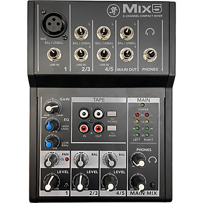 Used Mackie MIX5 Unpowered Mixer