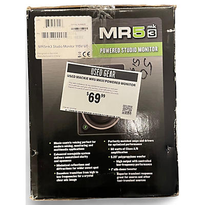 Used Mackie MR5 MKIII Powered Monitor