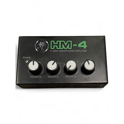 Used Mackie Mackie HM-4 4-Way Headphone Amplifier Headphone Amp