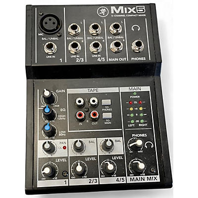 Used Mackie Mix 5 Unpowered Mixer