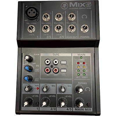 Used Mackie Mix 5 Unpowered Mixer