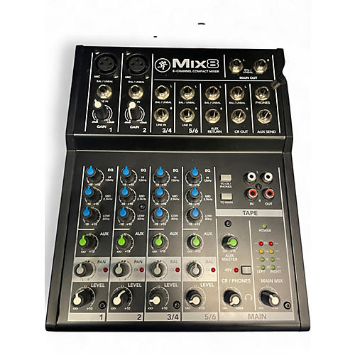 Used Mackie Mix 8 Unpowered Mixer