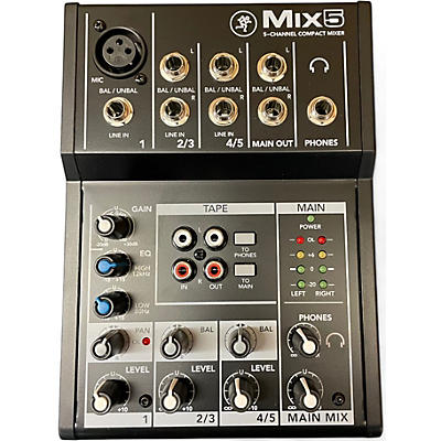 Used Mackie Mix5 Unpowered Mixer