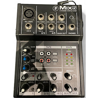 Used Mackie Mix5 Unpowered Mixer