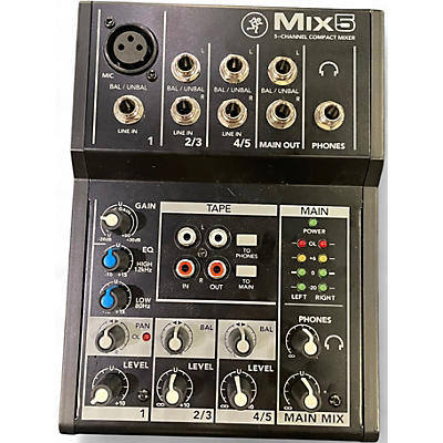 Used Mackie Mix5 Unpowered Mixer