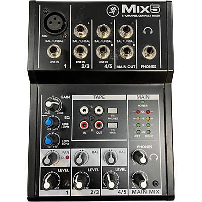 Used Mackie Mix5 Unpowered Mixer