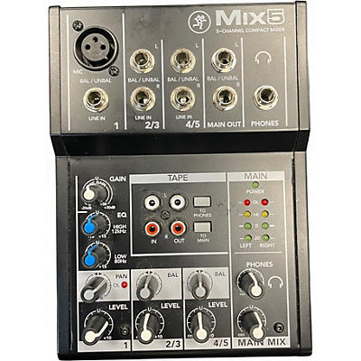 Used Mackie Mix5 Unpowered Mixer
