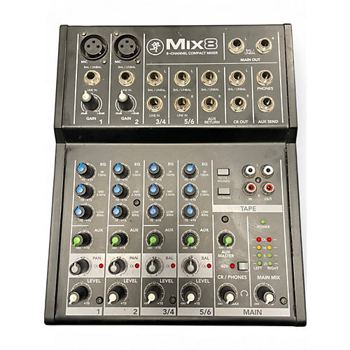 Used Mackie Mix8 Unpowered Mixer