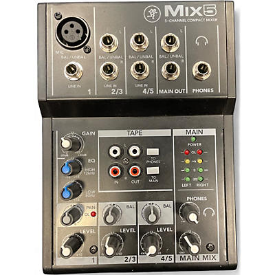 Used Mackie mix 5 Unpowered Mixer