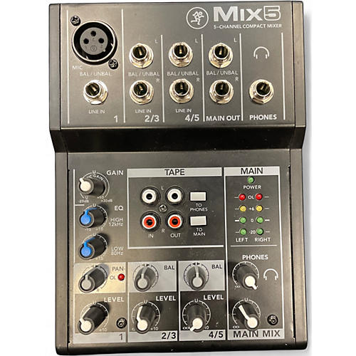 Used Mackie mix 5 Unpowered Mixer