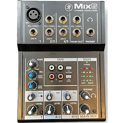 Used Mackie mix 5 Unpowered Mixer