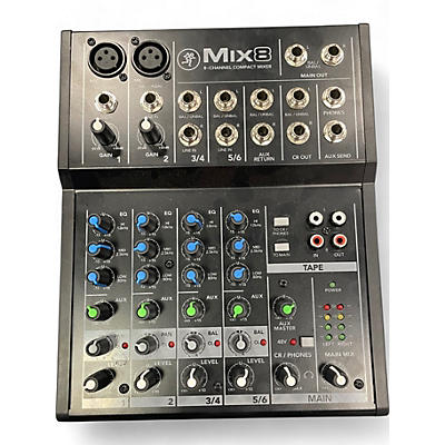 Used Mackie mix8  Unpowered Mixer