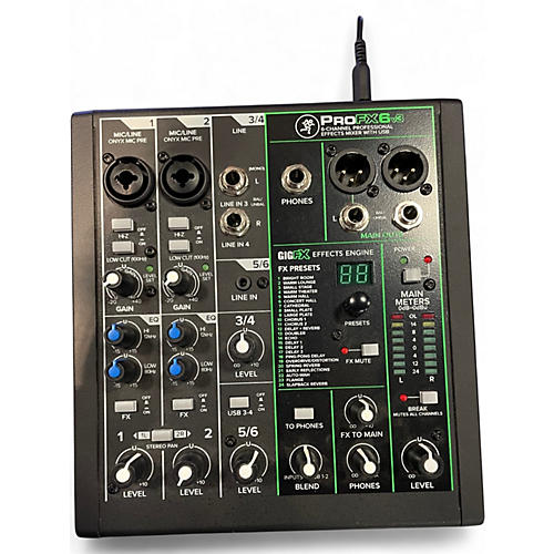 Used Mackie profx6 Unpowered Mixer