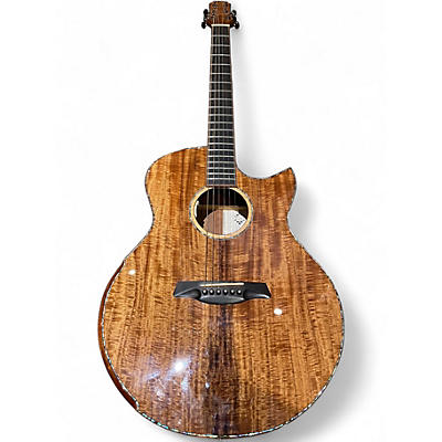 Used Maestro Guitars RAFFLES KOA Natural Acoustic Electric Guitar