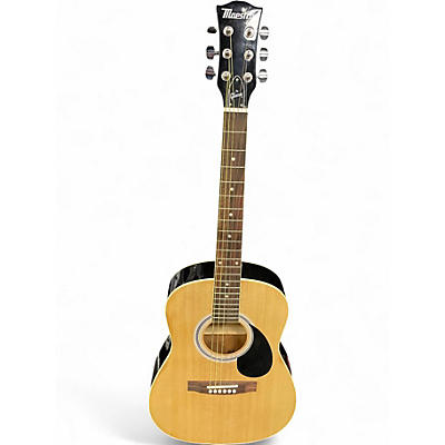 Used Maestro Macinach Natural Acoustic Guitar