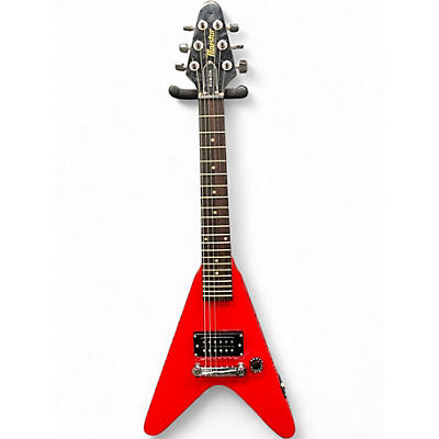 Used Maestro Roadie Mini Flying V Red Solid Body Electric Guitar