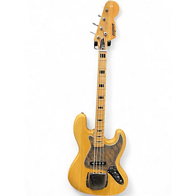 Used Magnum J Bass Style Natural Electric Bass Guitar