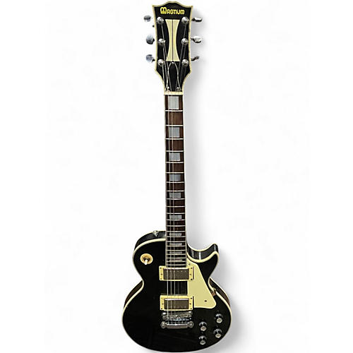 Used Magnum LES PAUL Black Solid Body Electric Guitar Black