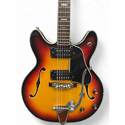 Used Magnum Semi Hollow Sunburst Hollow Body Electric Guitar