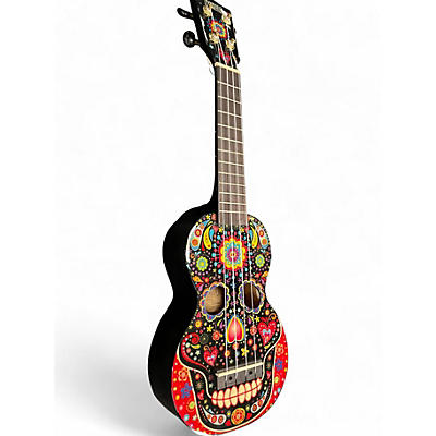 Used Mahalo MA1SKBK SKULL BLACK Ukulele