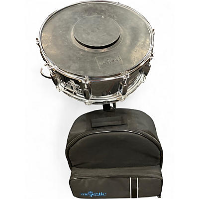 Used Majestic 14X5 Snare Drum Kit With Backpack Chrome Drum