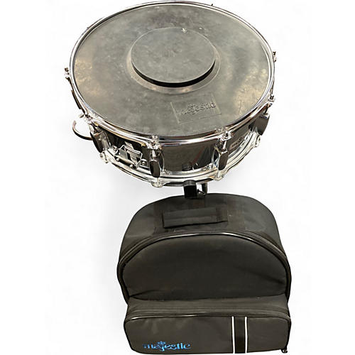 Used Majestic 14X5 Snare Drum Kit With Backpack Chrome Drum Chrome 210